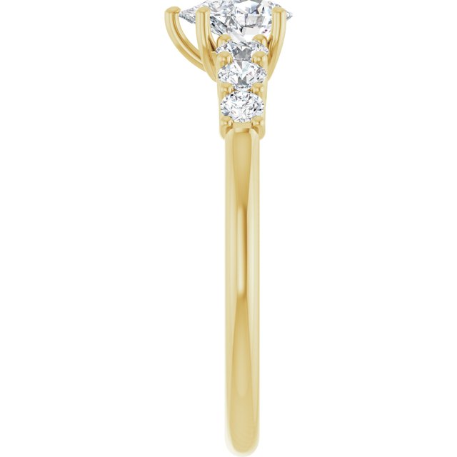 pear-14K Yellow gold