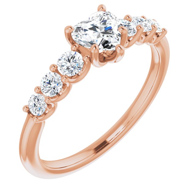 heart-14K Rose gold