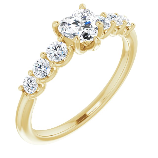 heart-14K Yellow gold