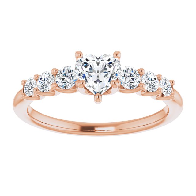 heart-10K Rose gold