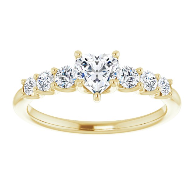 heart-10K Yellow gold