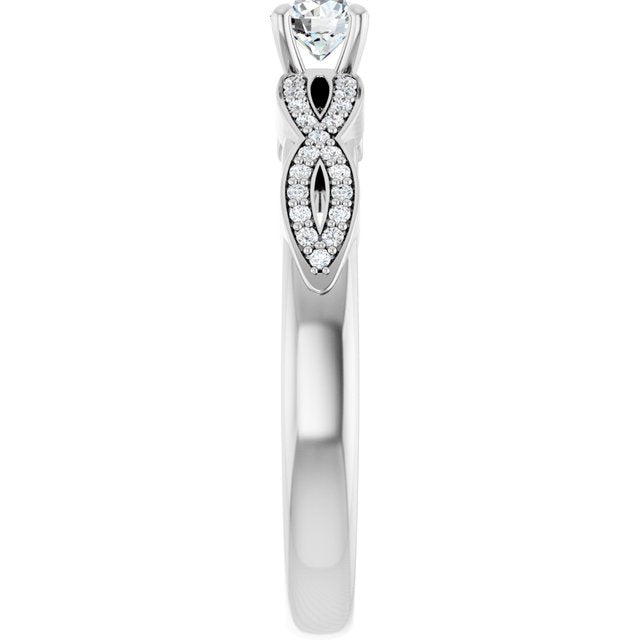 round-10K White gold