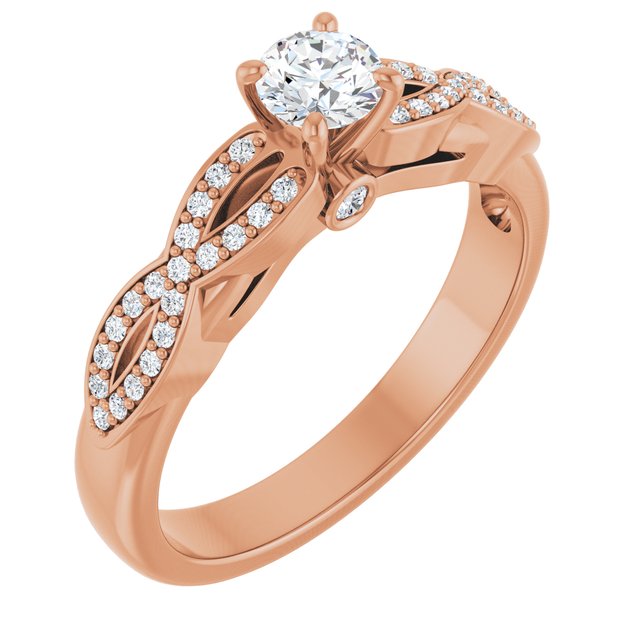 round-18K Rose gold
