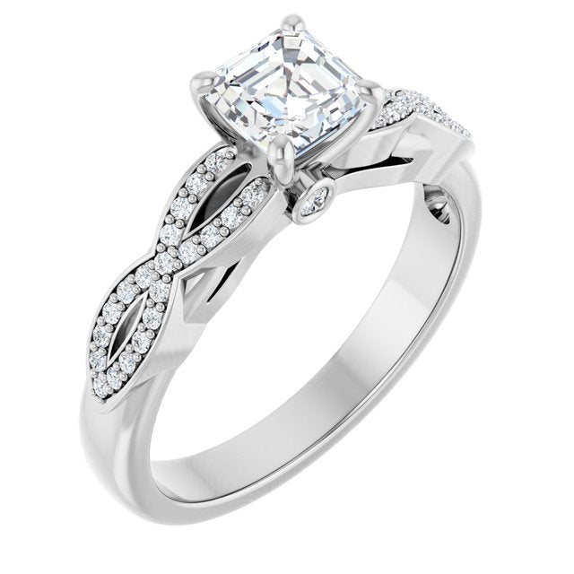 asscher-18K White gold