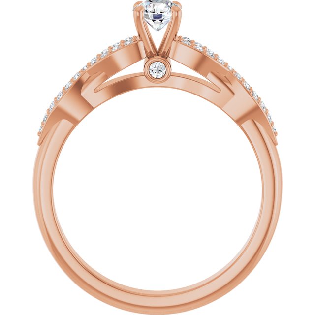 round-14K Rose gold