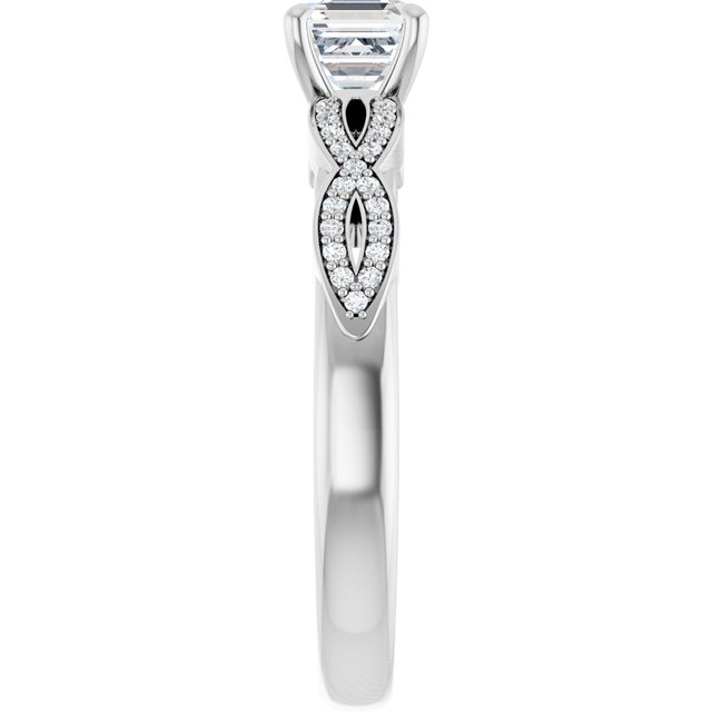 asscher-18K White gold
