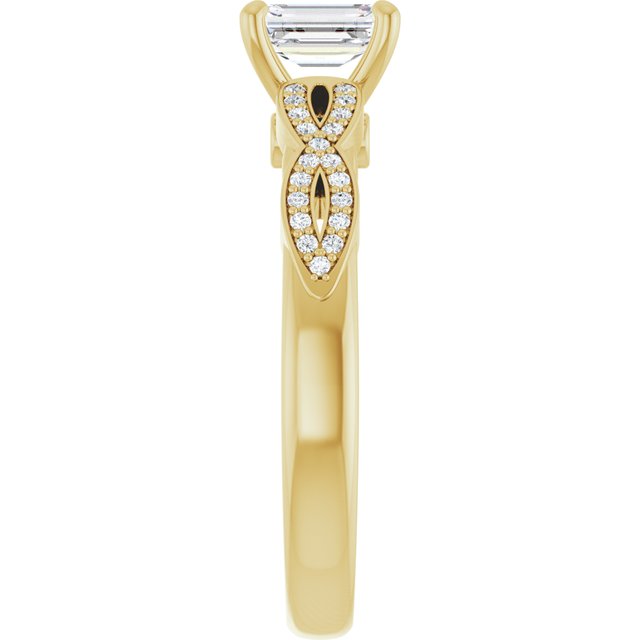 emerald-10K Yellow gold