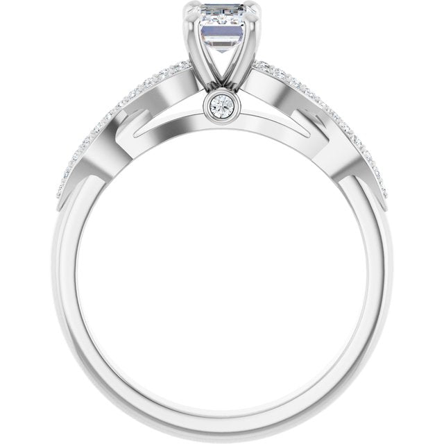 emerald-10K White gold