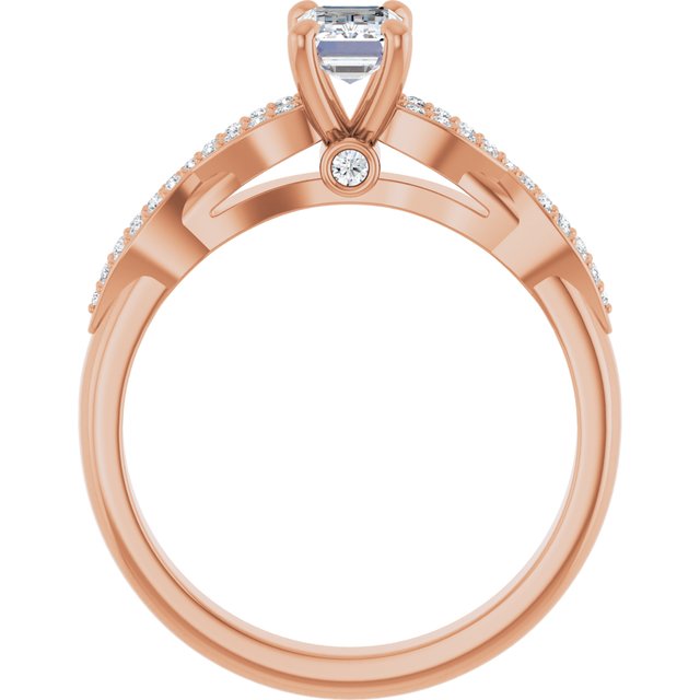 emerald-18K Rose gold