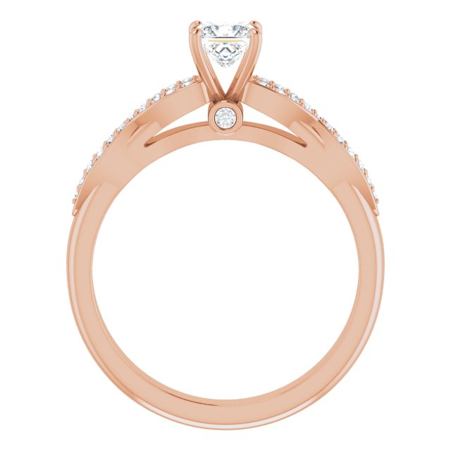 square-10K Rose gold