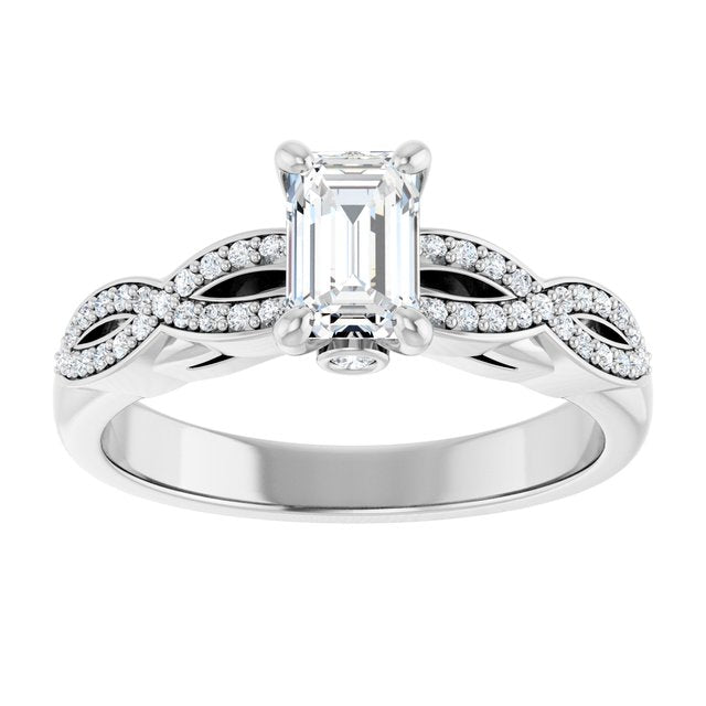 emerald-18K White gold