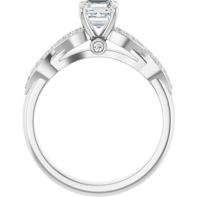 asscher-18K White gold