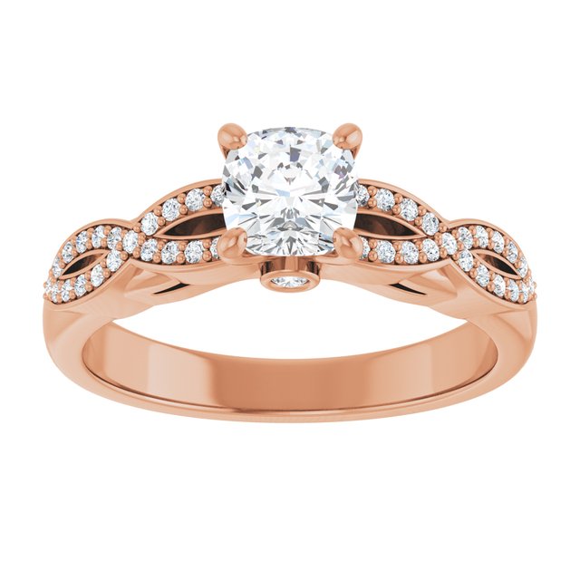 cushion-18K Rose gold