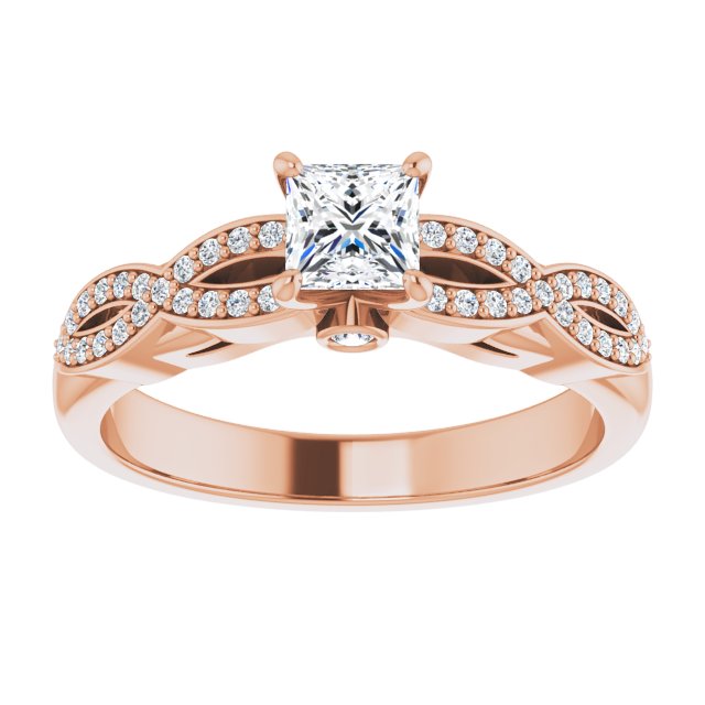 square-18K Rose gold