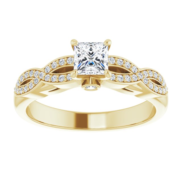 square-14K Yellow gold
