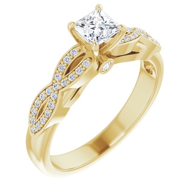 square-10K Yellow gold