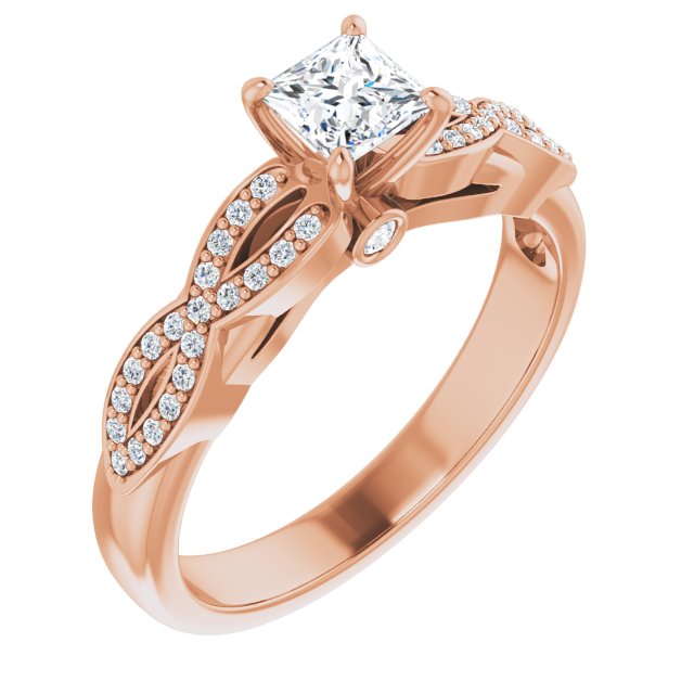 square-14K Rose gold