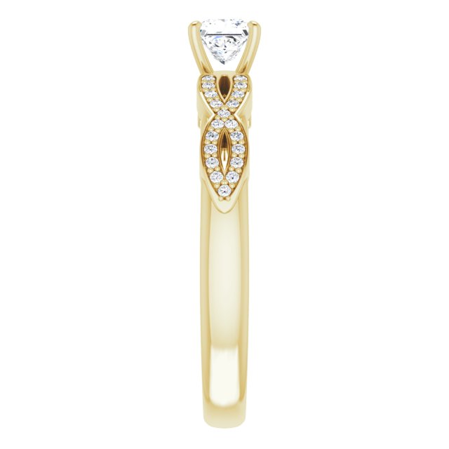 square-18K Yellow gold