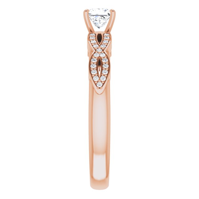 square-18K Rose gold