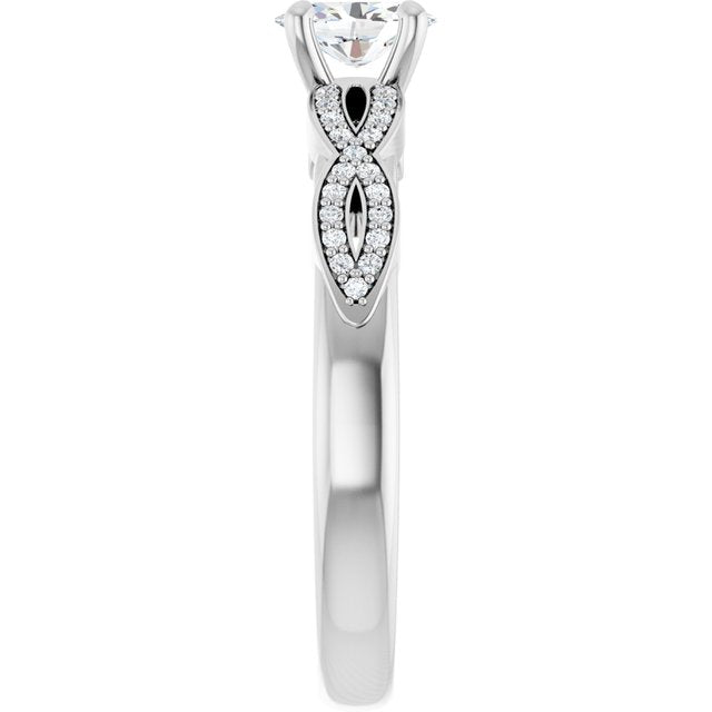 oval-10K White gold