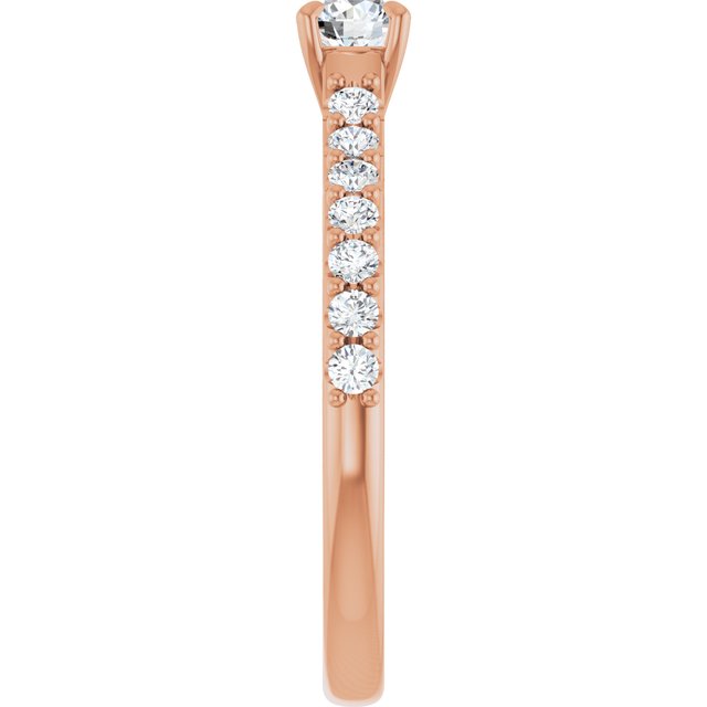 round-18K Rose gold