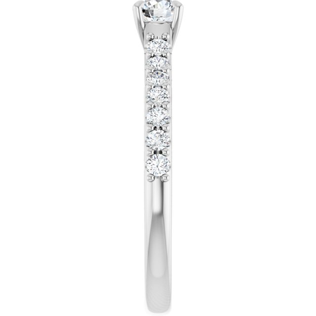 round-14K White gold