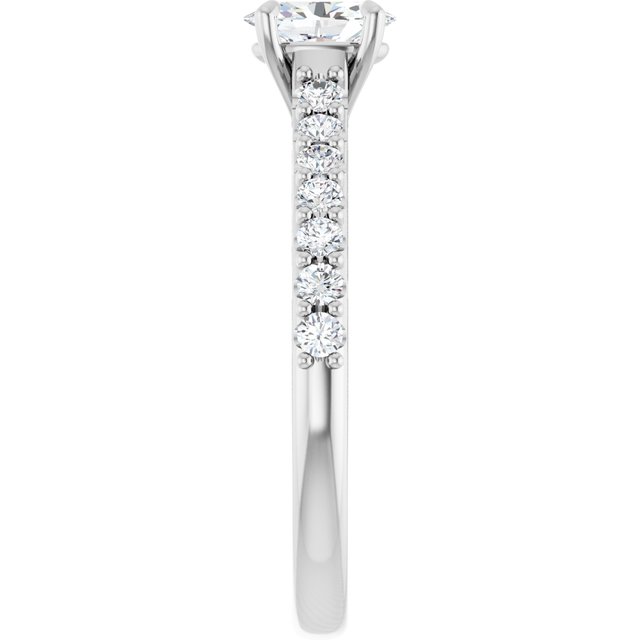 oval-10K White gold