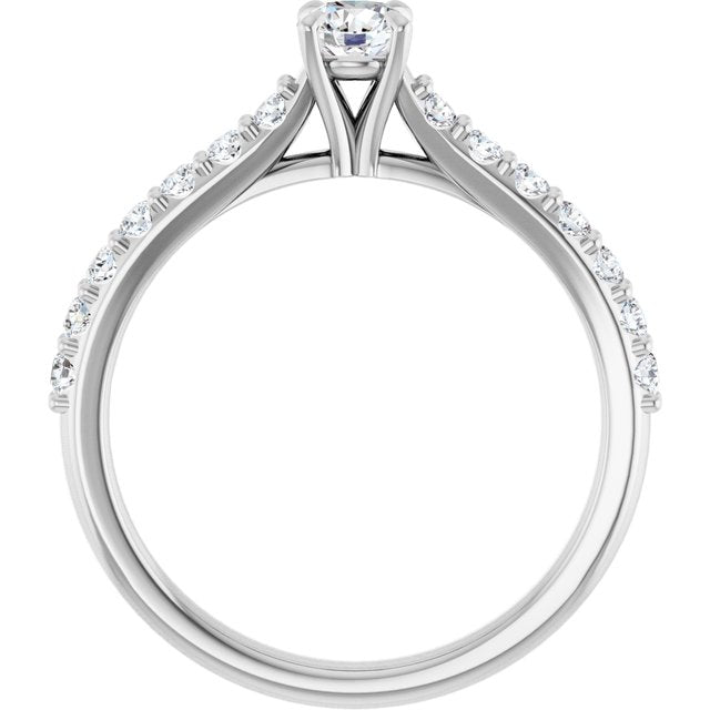 round-10K White gold