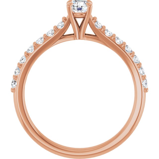 round-14K Rose gold