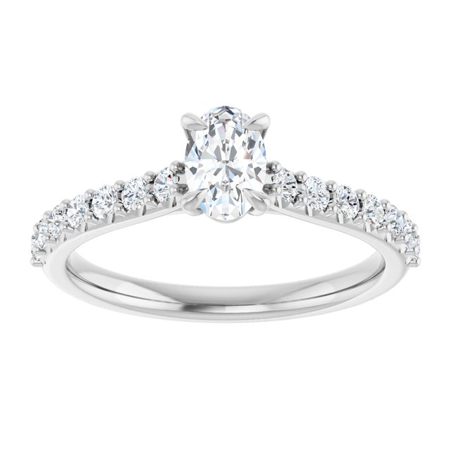 oval-10K White gold