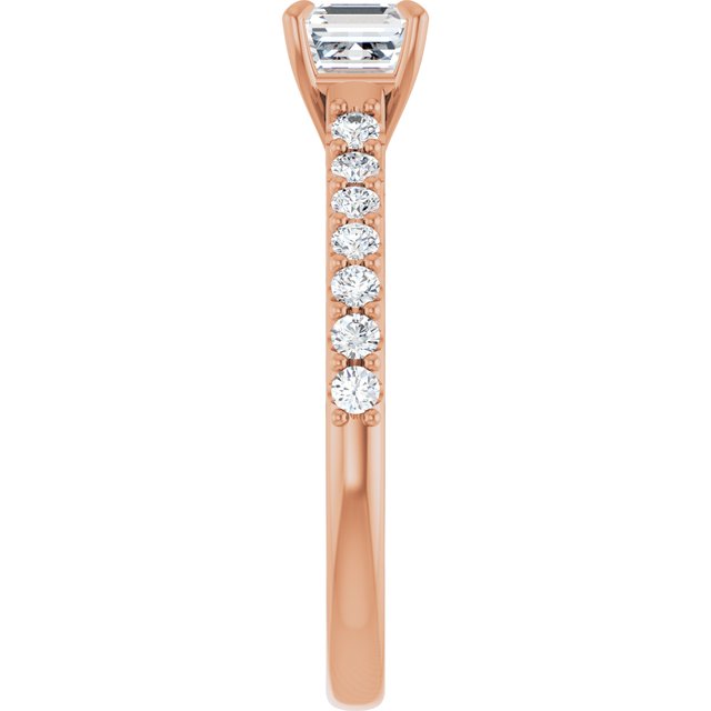 asscher-18K Rose gold