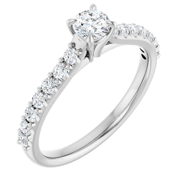 round-10K White gold