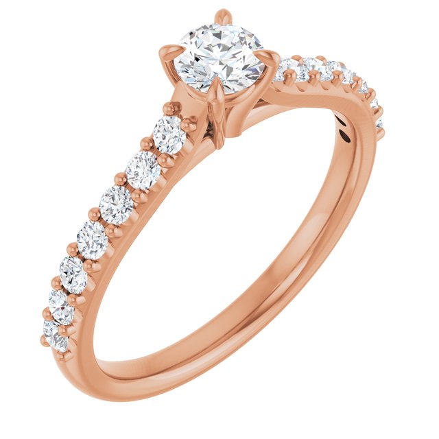 round-18K Rose gold