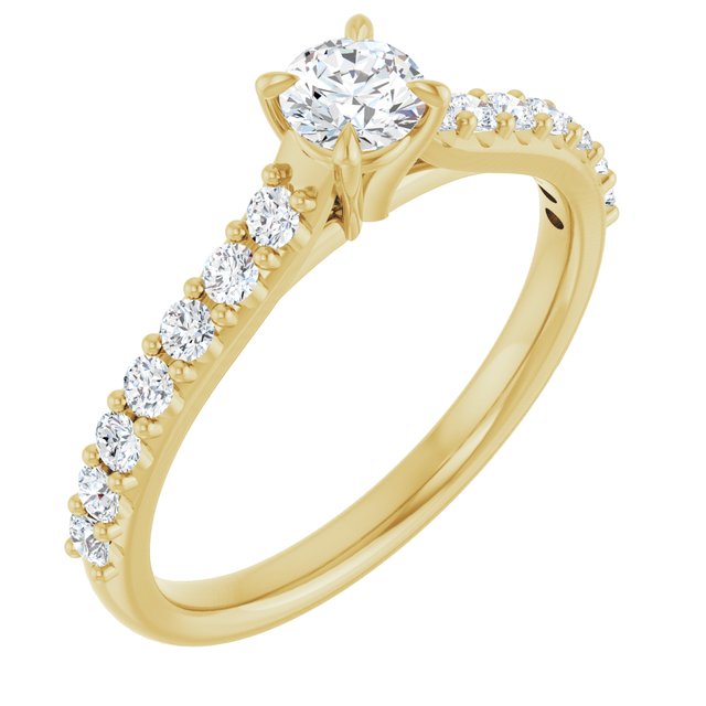 round-10K Yellow gold
