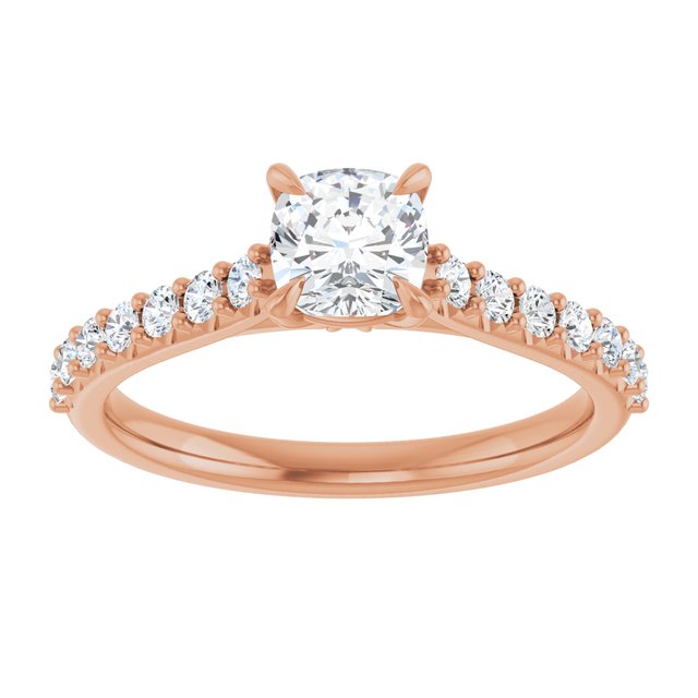 cushion-18K Rose gold