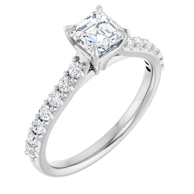 asscher-10K White gold