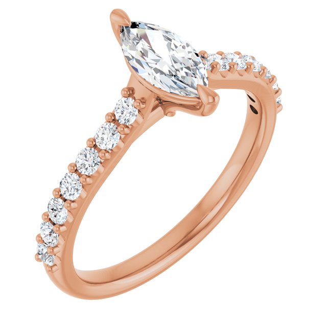 marquise-14K Rose gold