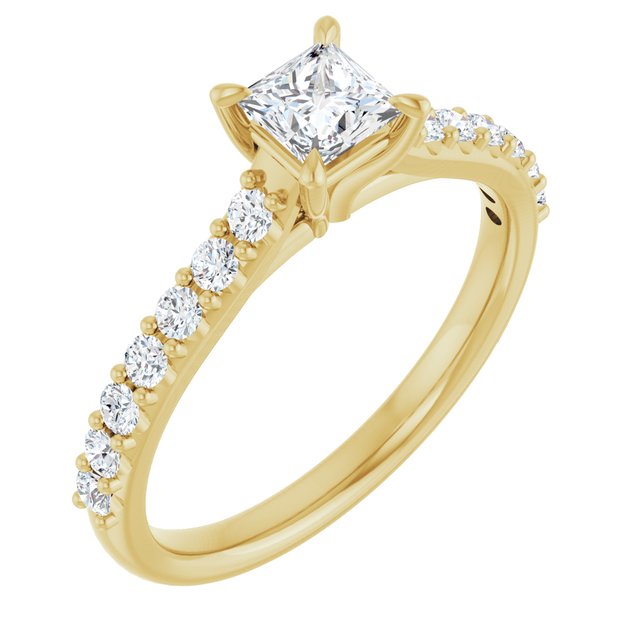 square-14K Yellow gold