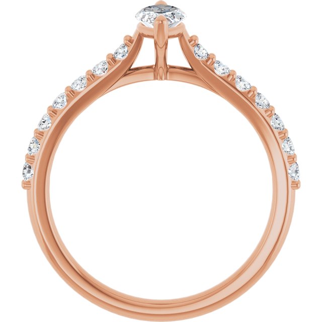 marquise-14K Rose gold