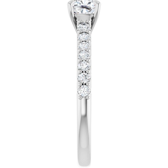 cushion-18K White gold