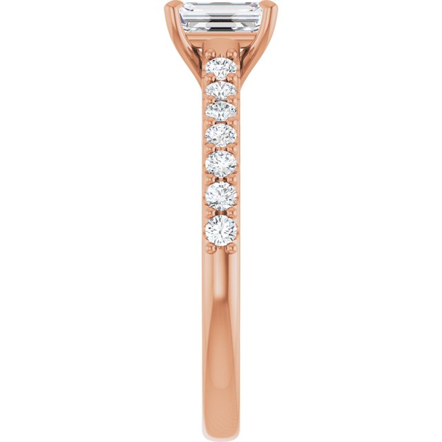 emerald-14K Rose gold