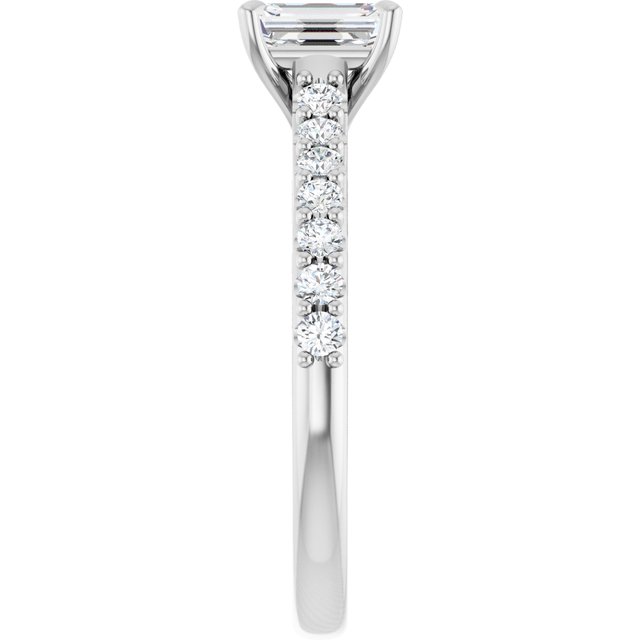 emerald-18K White gold