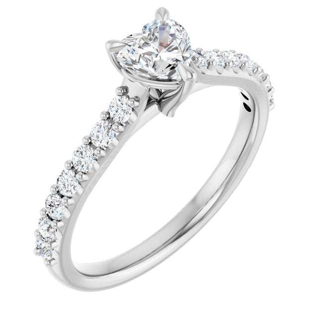 heart-10K White gold
