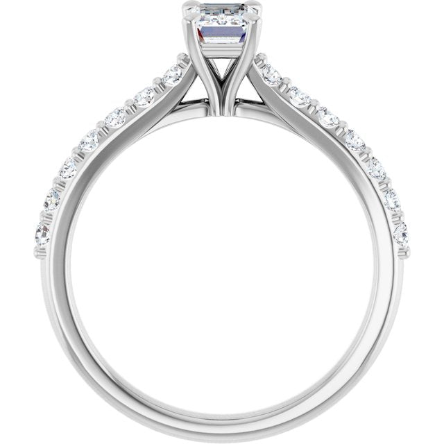 emerald-18K White gold