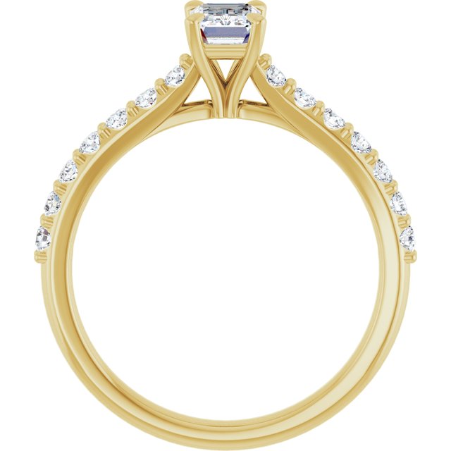 emerald-14K Yellow gold