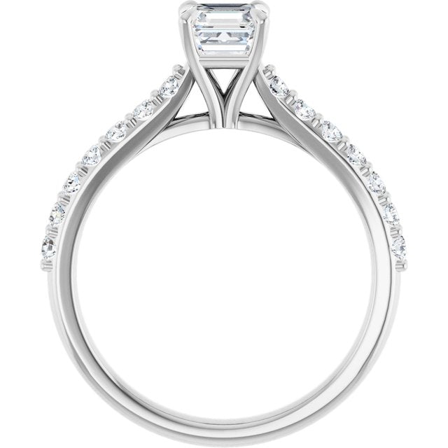 asscher-14K White gold