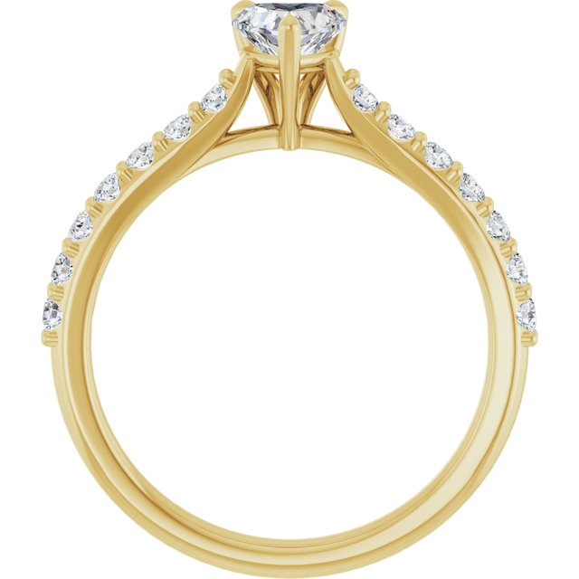 heart-14K Yellow gold