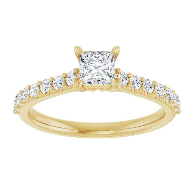 square-10K Yellow gold