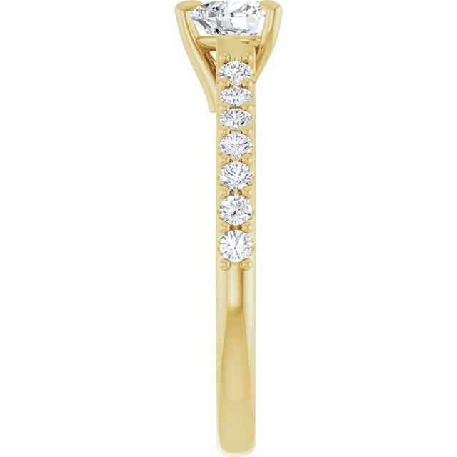 heart-14K Yellow gold
