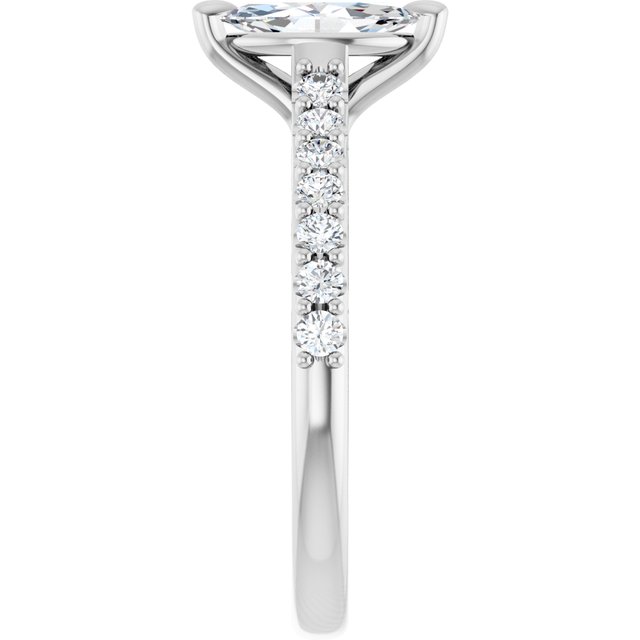 marquise-14K White gold